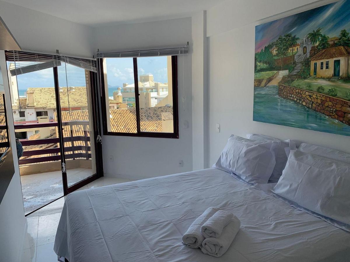 Apartamento Com Vista Do Mar Em Residencial Com Piscina Florianópolis 外观 照片