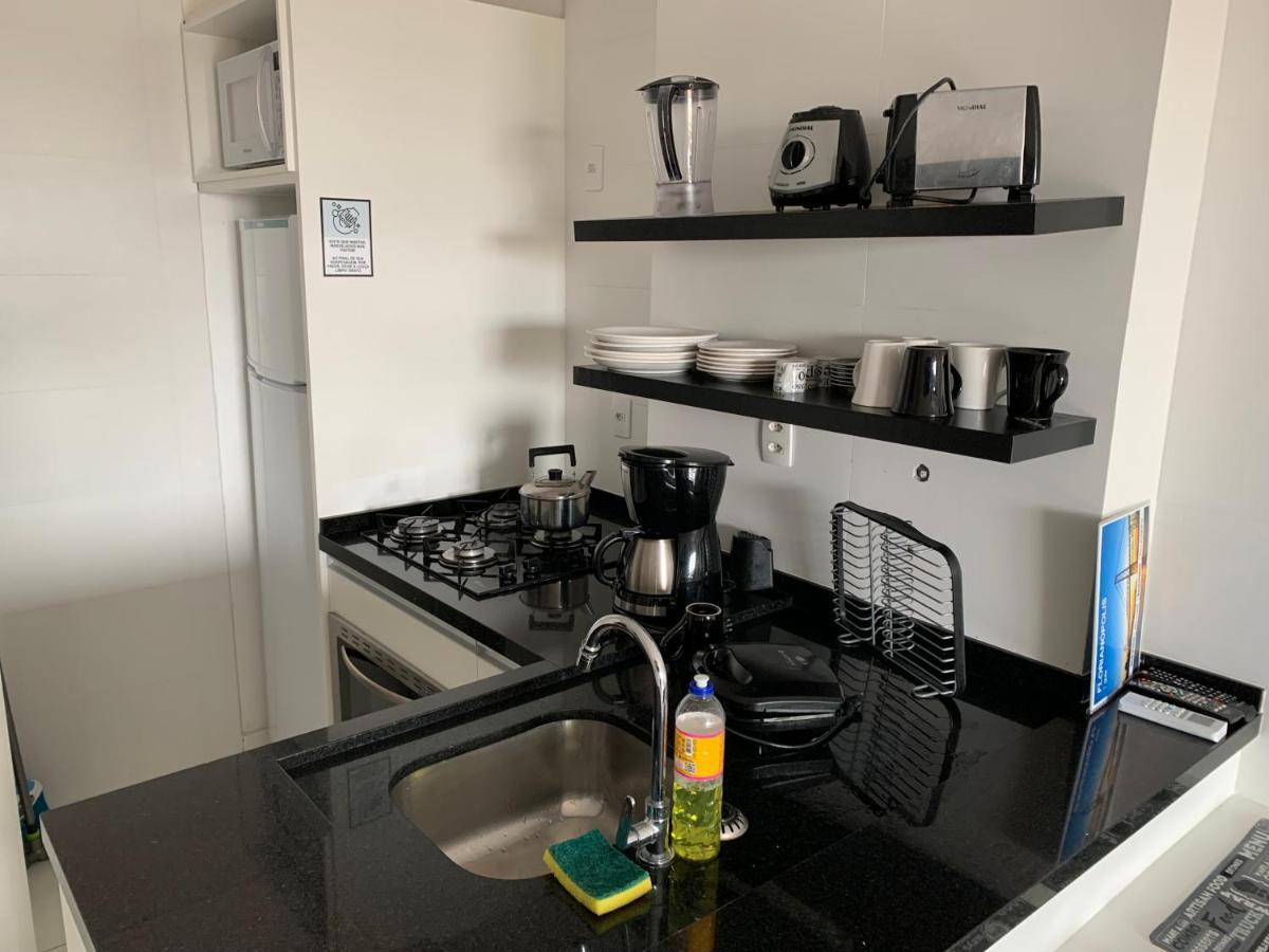 Apartamento Com Vista Do Mar Em Residencial Com Piscina Florianópolis 外观 照片