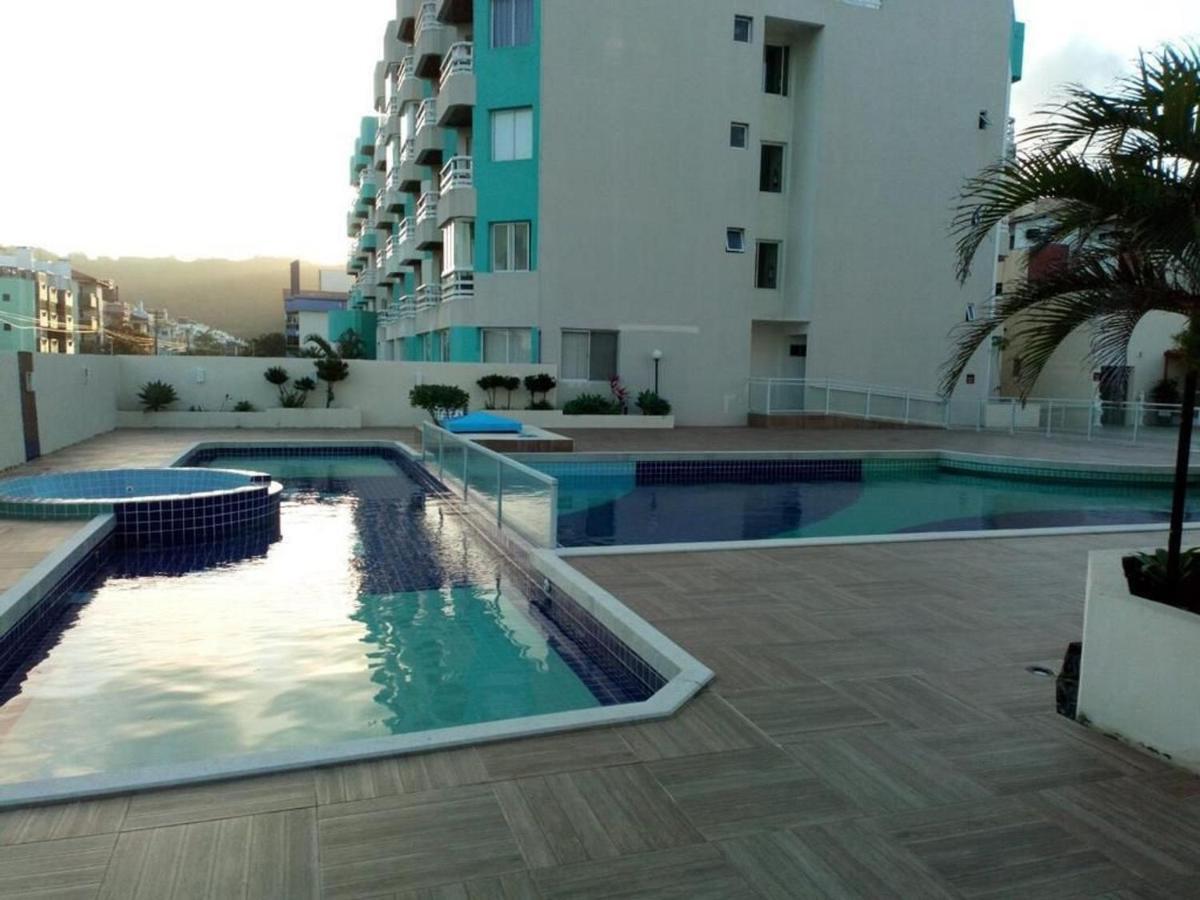 Apartamento Com Vista Do Mar Em Residencial Com Piscina Florianópolis 外观 照片